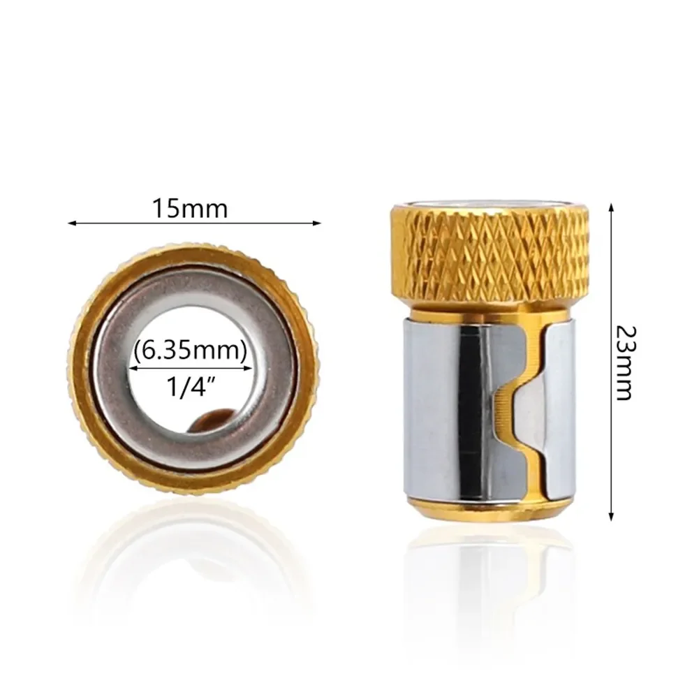 Imagem -02 - Hex Ímã Driver Cabeça de Broca Chave de Fenda Bits Magnetizador Forte Metal Universal Anel Magnético Acessórios da Ferramenta Elétrica Peças