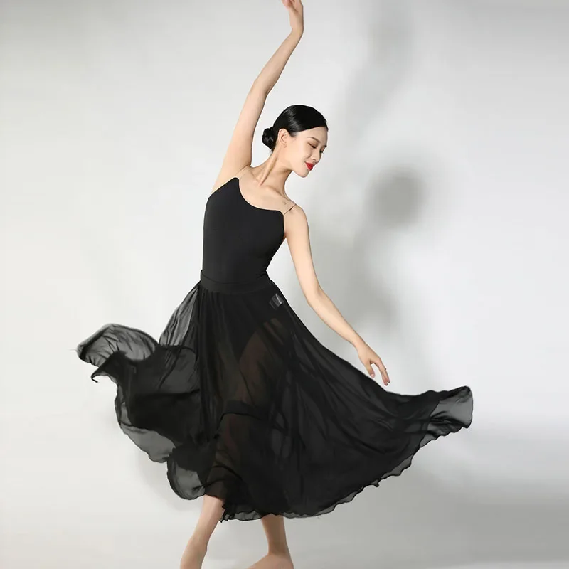 Women Ballet Leotards wide shoulder straps Camisole Dance Leotard Daily Practice Dancing Bodysuit Adult Gymnastics Leotards Swim