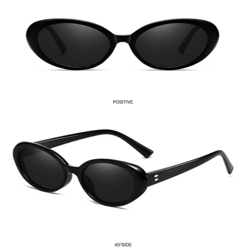 Small Oval Sunglasses for Women's Vintage Design Sun Glasses Shades Female Sexy Retro Punk Men Sunglass Outdoor Trendy Eyewear image 4