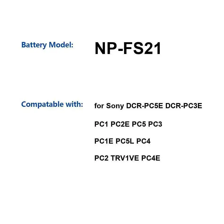 NP-FS21 Camera Batt…
