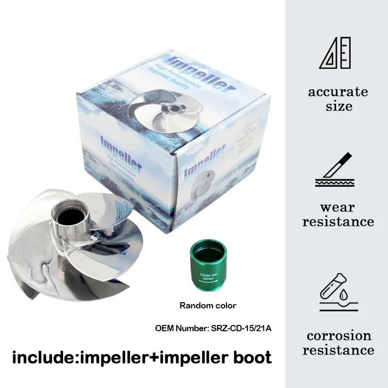 Replaced Solas SRZ-CD-15/21A Fit Seadoo Jet Ski Impeller GTX LTD IS 215 230 255 RXP-X  RXT-X 260 GTR 215 4 Blades 159mm