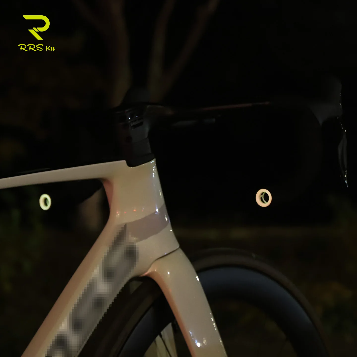 Rrskit الطريق دراجة قطرة المقود ثلاثية الأبعاد مطبوعة مضيئة سدادة طرفية Noctilucent الطريق الدراجة قطرة القضبان العالمي خفيفة للغاية مقبض المقابس #3