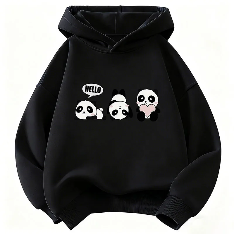 Lovely Panda Funny Hoodie Kids Children's Sweatshirt Hoody for Boys Girls Casual Hoodies Clothes