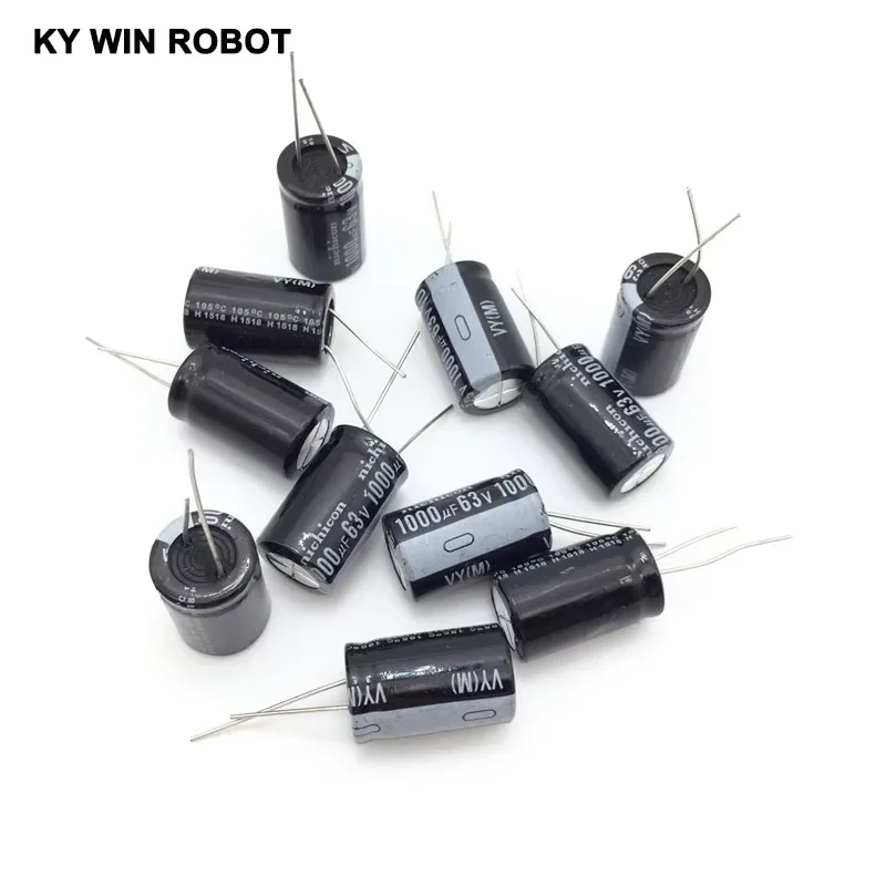

5pcs/lot Aluminum Electrolytic Capacitor 63V/1000 UF 63V/1000UF Electrolytic Capacitor Size 16*25 mm plug-in 63V 1000UF