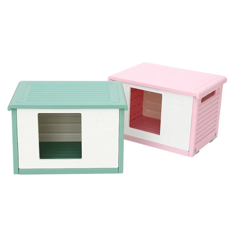 

Cat Nest Four Seasons Universal Rain and Sun protection Small Semi-enclosed Cat Villa Plastic Stray Cat Outdoor Dog House