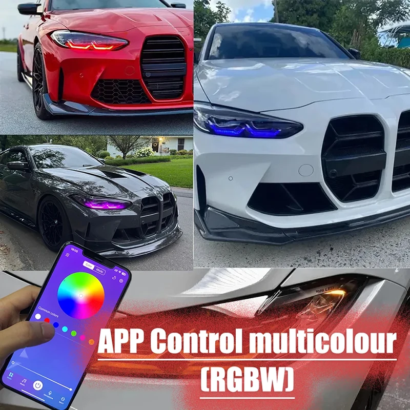 RGBW multicolor DRL Control For 2021-2024 BMW M3 M4 CSL 4 series