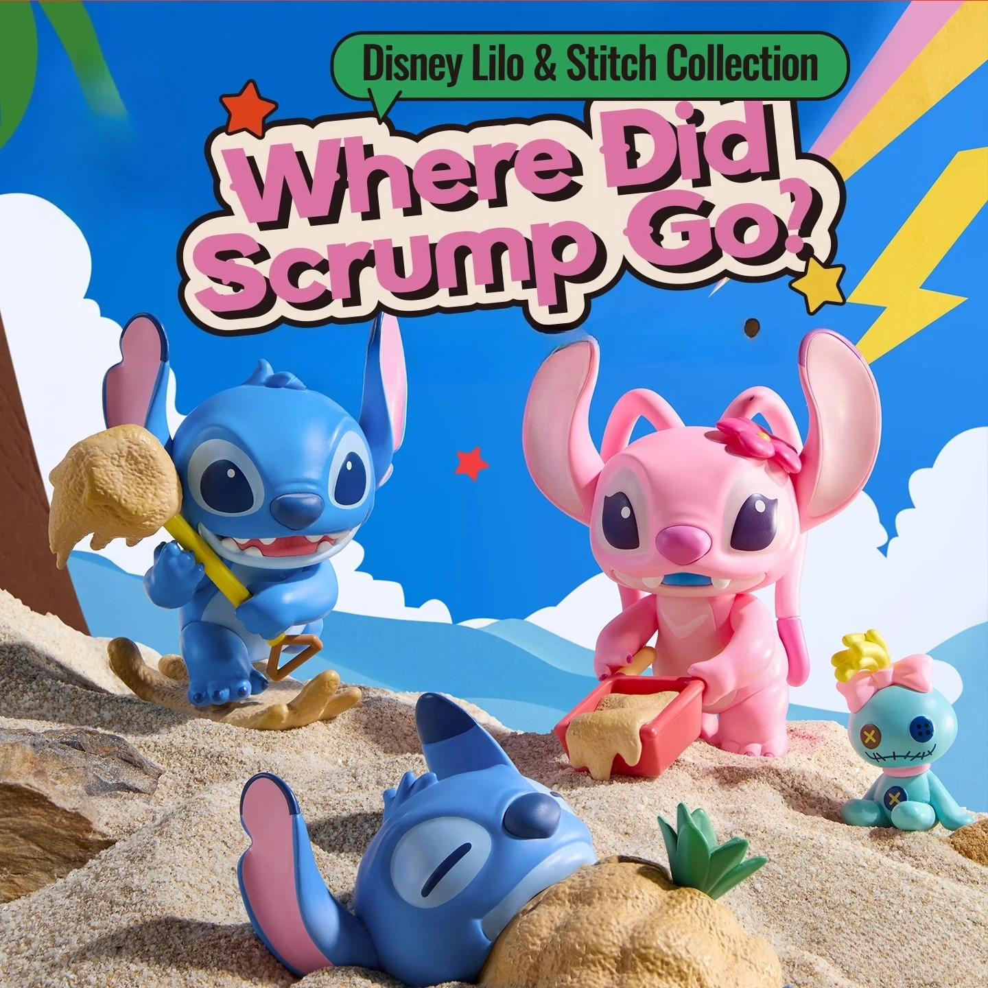 

Disney Stitch Little Gold Where Has It Gone Series Blind Box Figurine Gift - Cute Christmas Ornament Gift for Friends