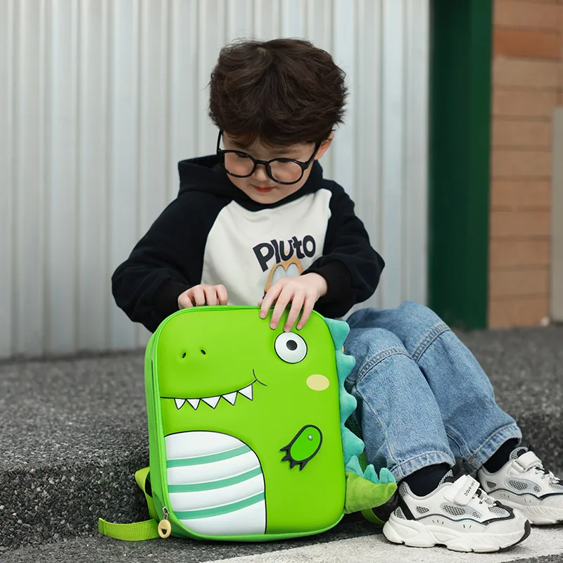 Cartoon Dinosaurier Kinder Rucksack Kinder Rucksack für Jungen Niedlichen Tier Eierschale Rucksack Schule Taschen Kleinkind Rucksäcke Bolsas Sac