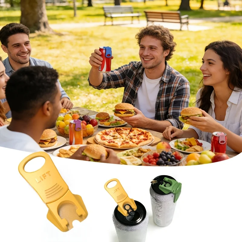 6 Pack 6 Colors Soda Can Opener & Soda Can Lids, Drink Protector Caps, Suitable for Parties, BBQ, Camping, and Travel.