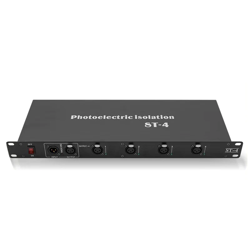 Stage Lighting 4/8 Channel Signal Amplifier Booster Photoelectric Isolation Par Light DMX512 Signal Receiving Transmitter