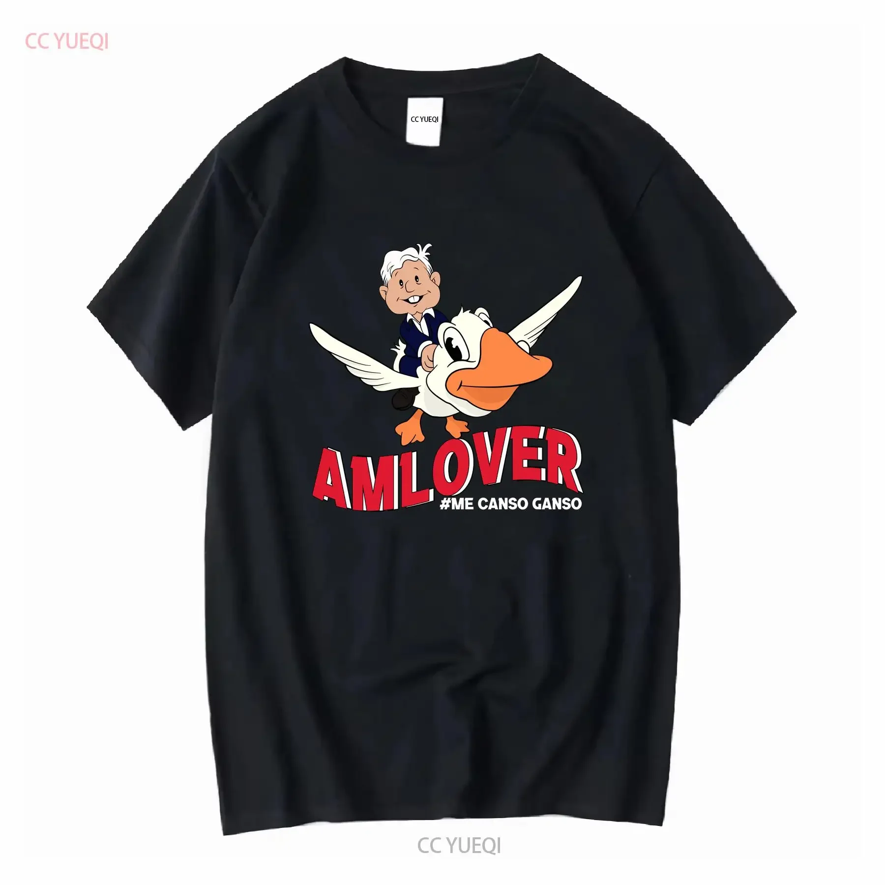 Nueva camiseta clásica limitada AMLOver del presidente mexicano AMLO, ropa de calle vintage lavada de manga larga o corta, cómoda y elegante