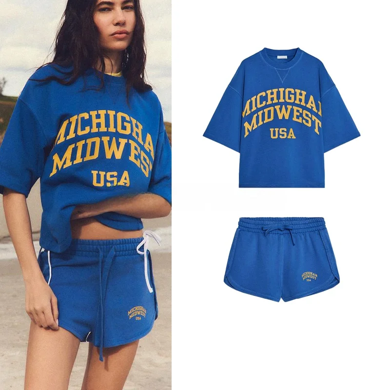 

Весна-лето Waed Effect oulder Draped ort Sve Толстовка с капюшоном и спортивный комплект orts Повседневная спортивная одежда круглый пуловер Ne