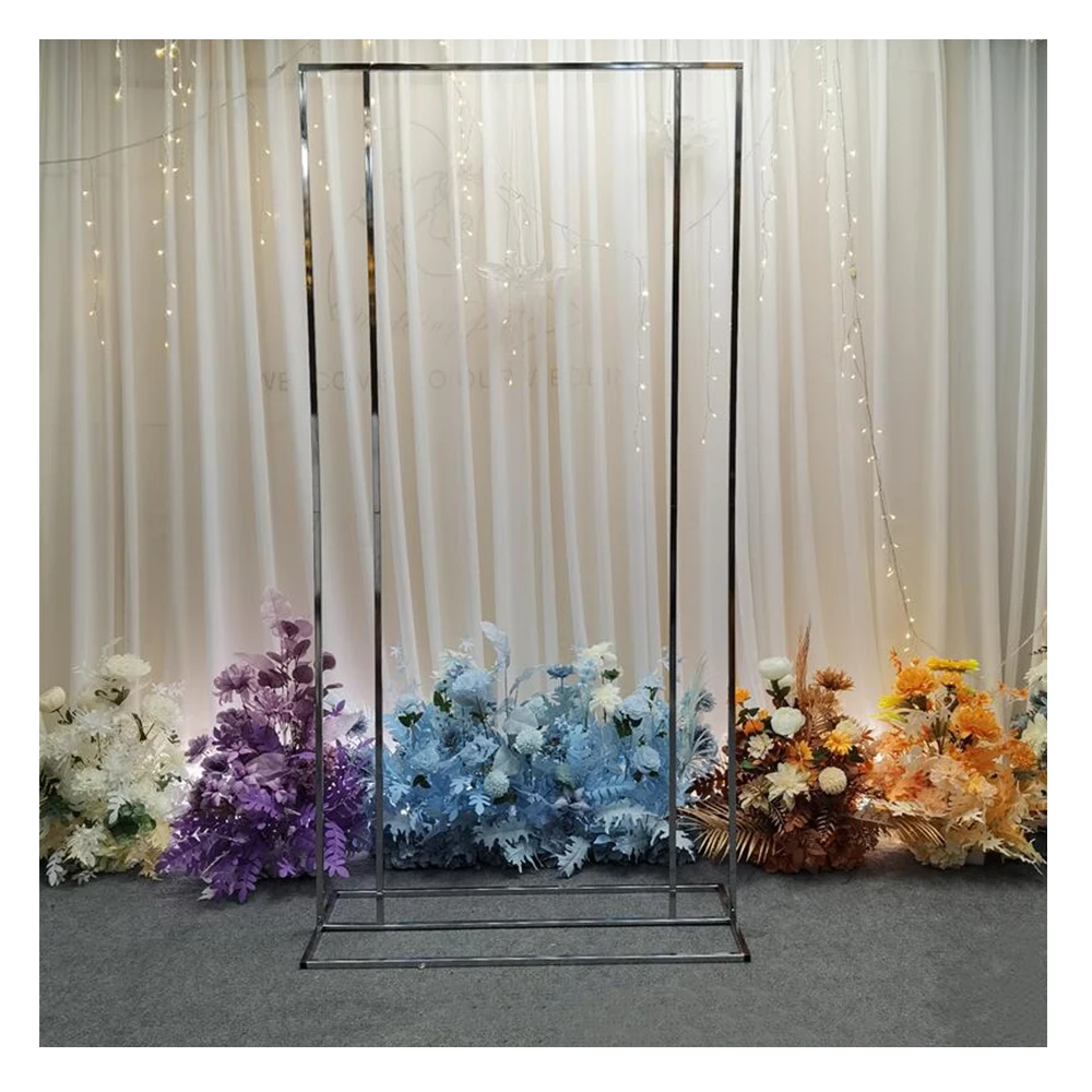 New Metal Wedding Arch Square Garden Arch Garden Mandrel Frame Birthday Party Baby Shower Photo Booth Background Decoration