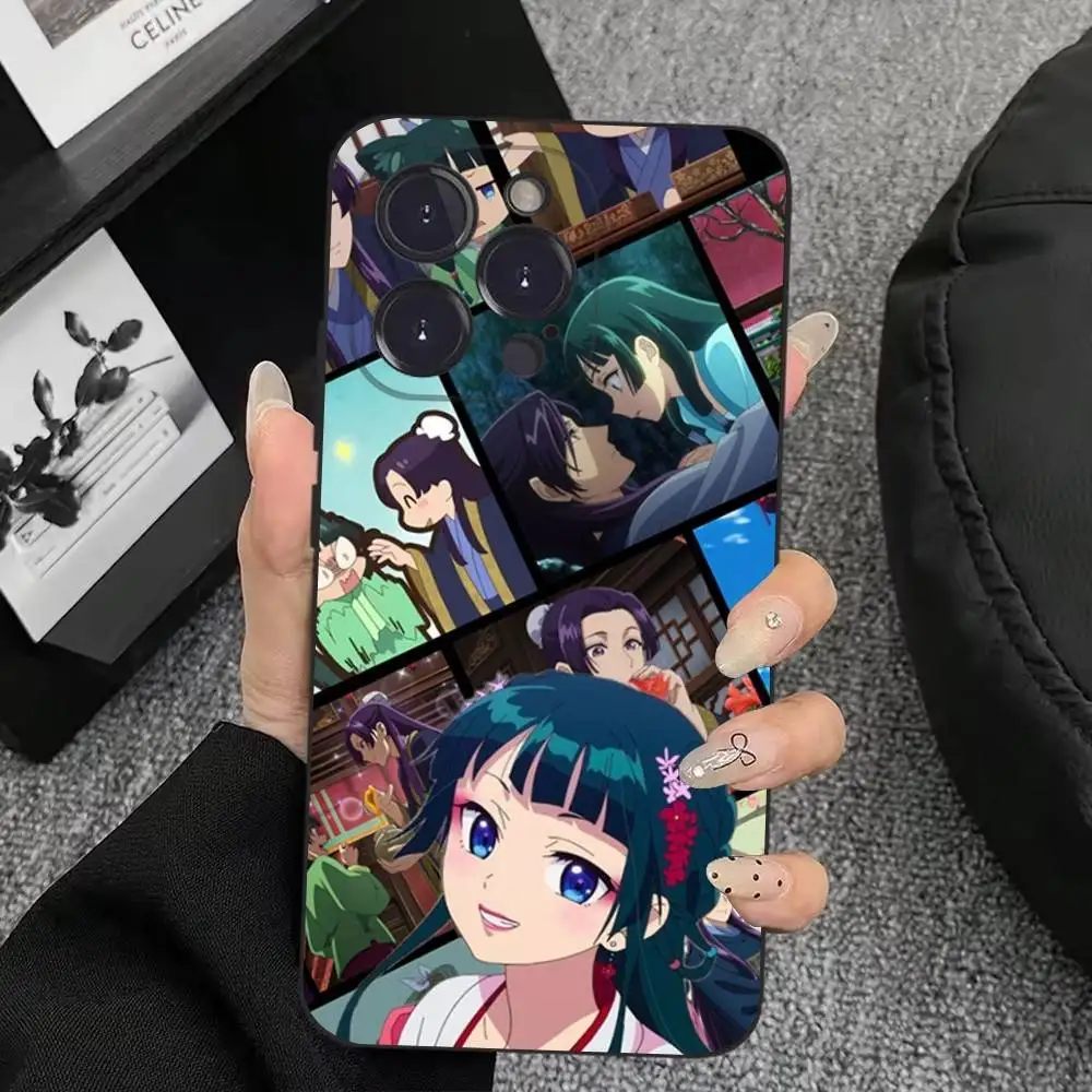 Чехол для телефона Jinshi Maomao для iPhone 17,16,15,14,13,12,11,Plus,Pro Max,XS,X,XR,SE,Mini,8,7,мягкий силиконовый черный чехол