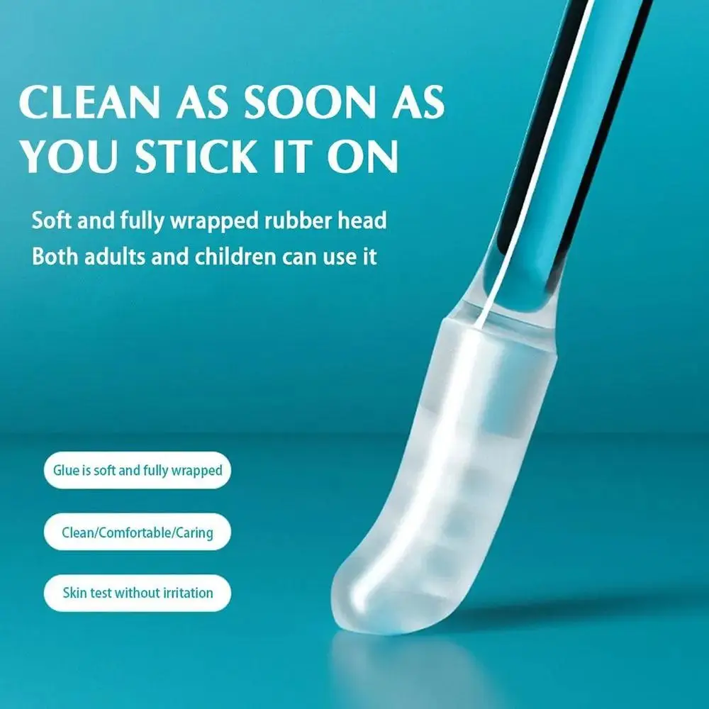 24Pcs/box Ear Cleaner Disposable Ear Swabs Small/Large Silicone Sticky Earwax Remover Stick Soft Sticky Ear Wax Removal Tool