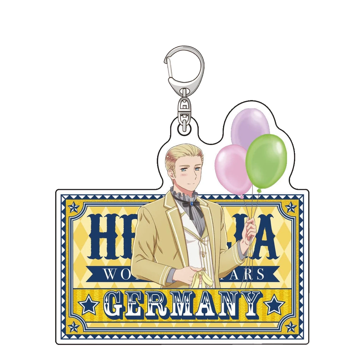 Lucky Seven Anime Peripheral Store Hetalia: World Stars Circus Ver HD Characters Acrylic Keychain Pendant Fans Gifts About 6cm