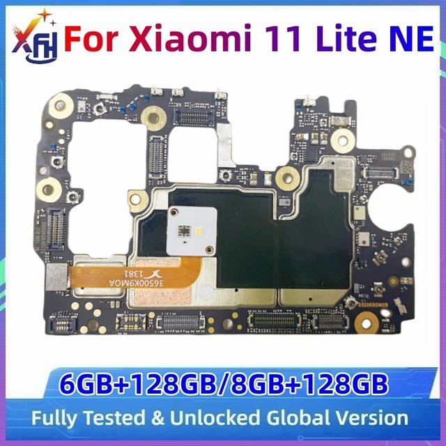 5G Motherboard PCB Module for Xiaomi Mi 11 Lite NE, 128GB Mainboard,  Original Main Circuits Board, Global Version - AliExpress