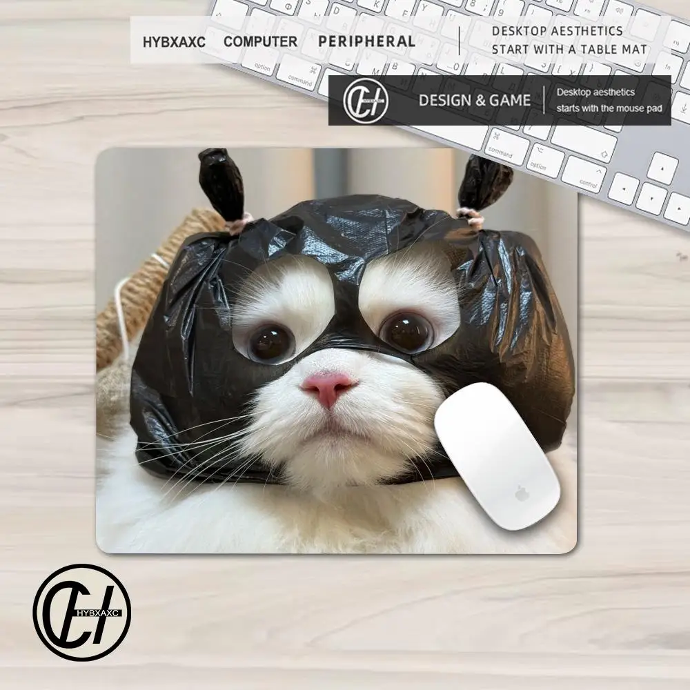 Cute Robber Hamster Meme Mouse Pad Multiple sizes Large Square Computer Office Game Table Mats XS Rubber Anti-slip Mousepad