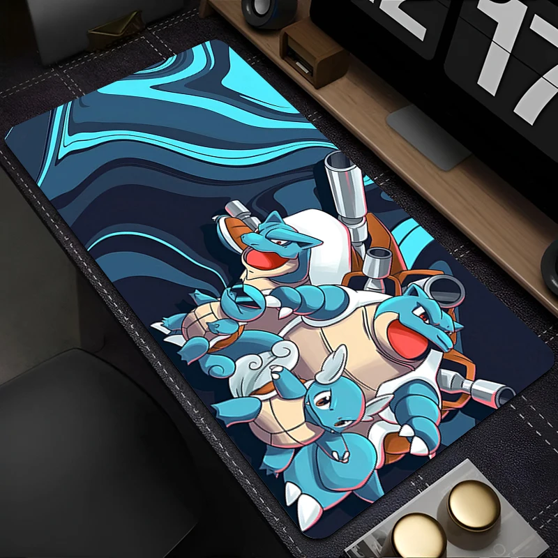 

Mouse Pad Pokemon Squirtle 90x40cm Gamer Edge White Computer HD Print Desk mat Keyboard Anime Gaming Accessories Mousepad Carpet