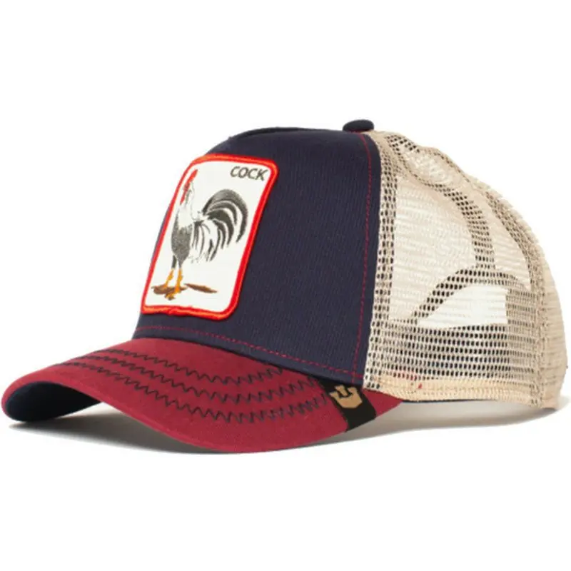 Sombrero de béisbol con bordado de animales para hombre y mujer, sombrero de gallo de red, sombrero de lengua de pato, Hip Hop, baile callejero, Primavera, nuevo