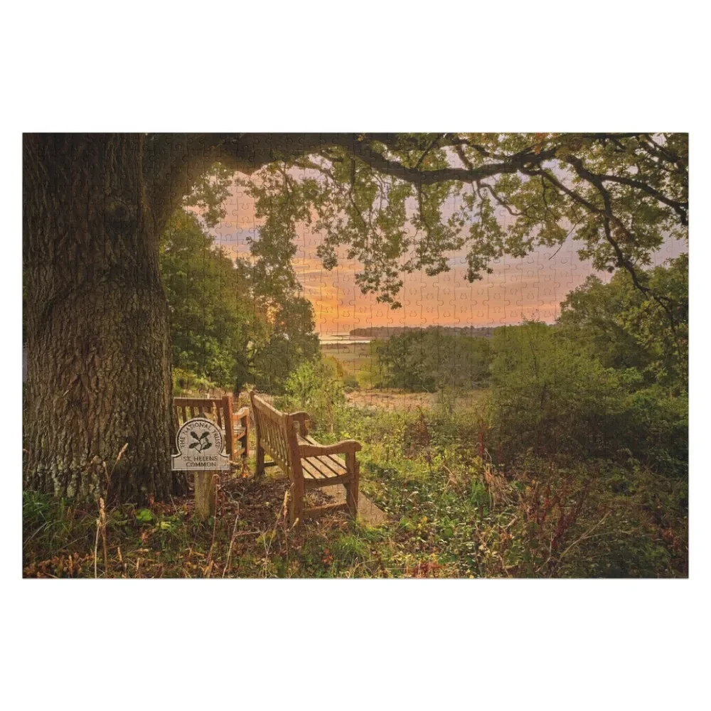 

St Helens Common Sunrise Jigsaw Puzzle With Personalized Photo Customizable Gift Custom Wooden Gift Puzzle