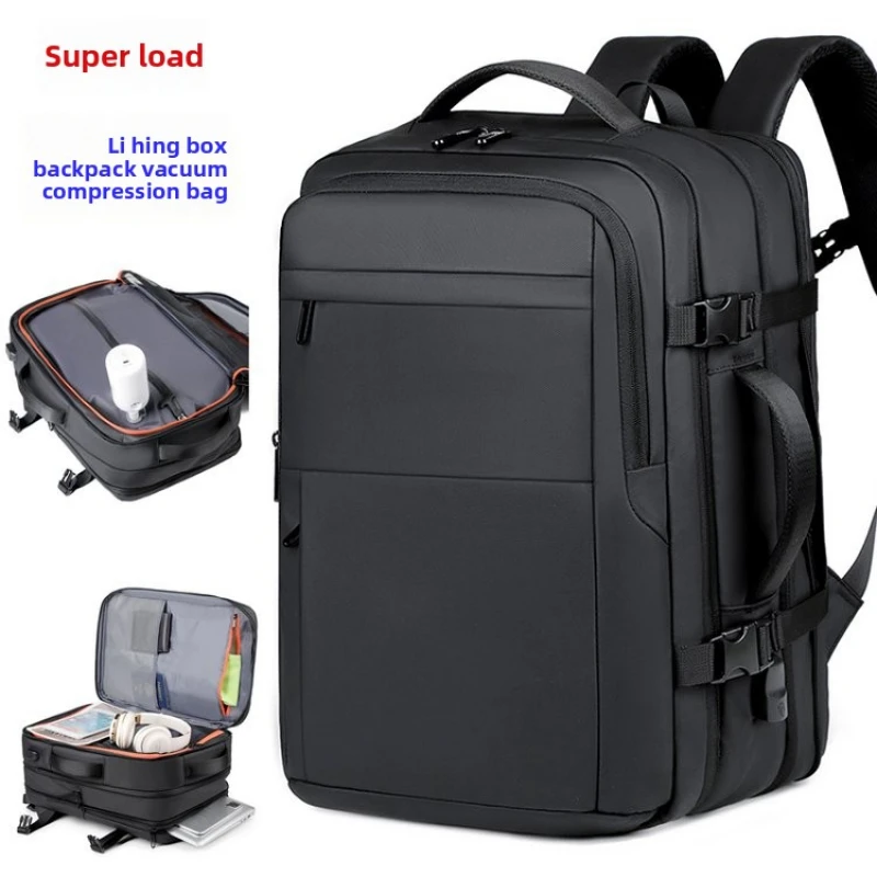 

Scalable Travel Backpack For Men Large Capacity Laptop Bag Multifunctional Business Women's Backpack Charging Port Computer Bag