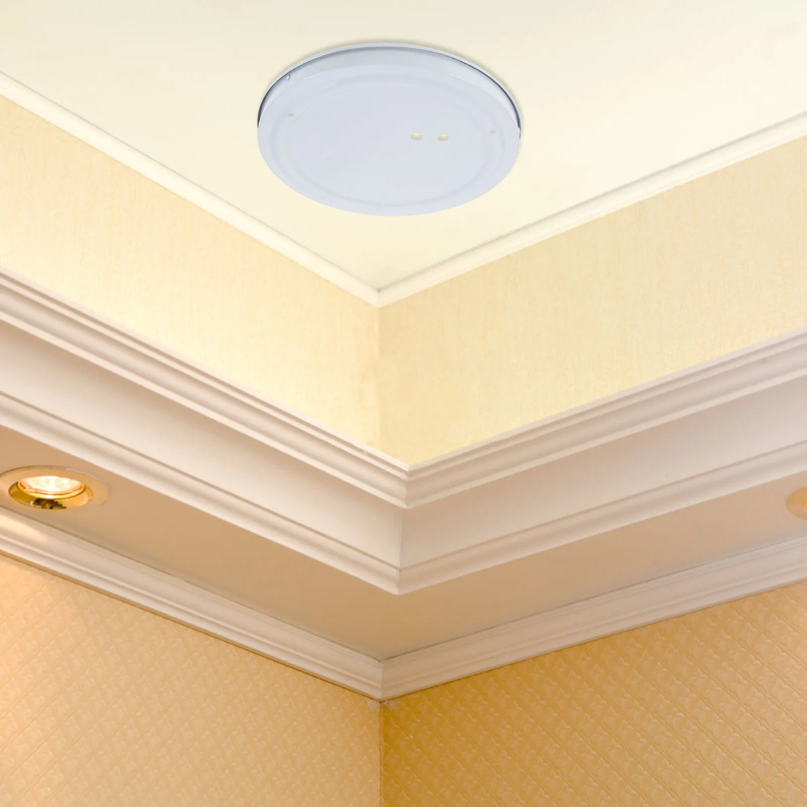 

Round Iron Ceiling Plate Lamp Base Easy Installation Replacement Mounting Cover Simple Design Home Office Decor Bedroom