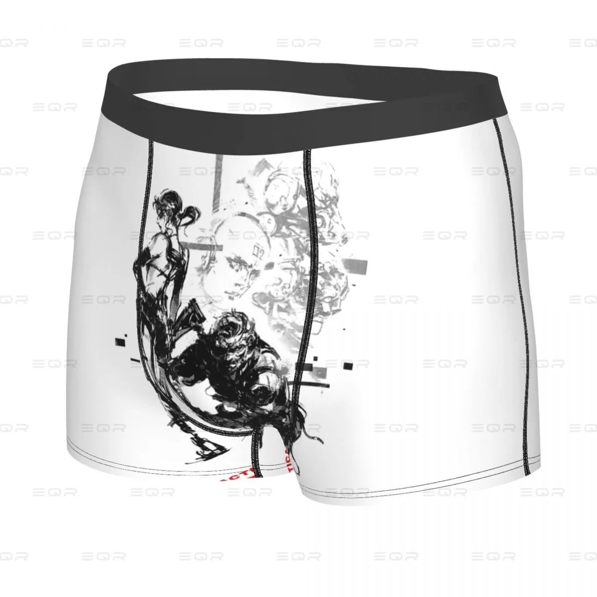 MGS1 Solid Snake Game Man's Underpants, Highly Breathable printing High Quality Birthday Gifts