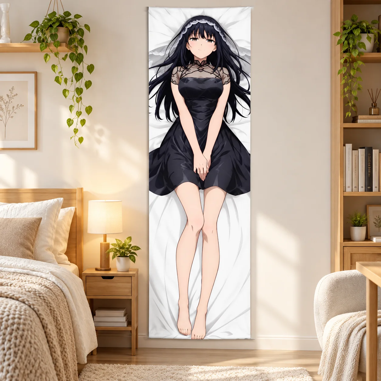 2026 New The Eminence in Shadow Claire Kagenou Vertical Tapestry, Anime Character Wall Hanging, HD Print Wall Tapestry