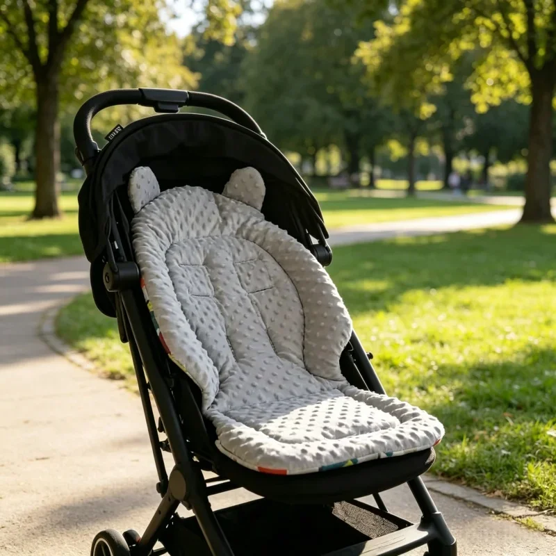 

Матрас-вкладыш для детской коляски, двусторонний хлопковый, подушка для сиденья, аксессуары для детских колясок, подкладка для сиденья детской коляски