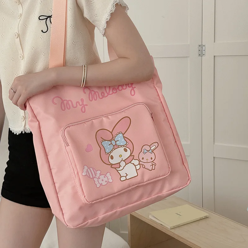 

Новая мультяшная сумка Sanrio Hello Kitty, милая и легкая Повседневная сумка через плечо, вместительная сумка через плечо