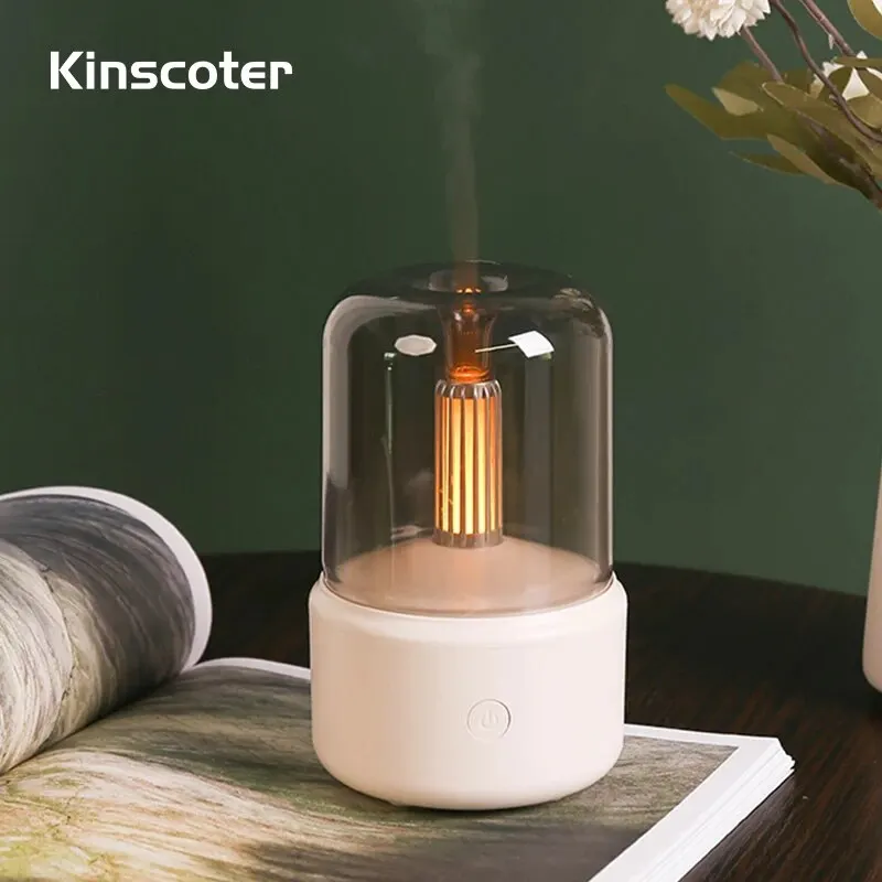 KINSCOTER Home Portable Aroma Diffuser USB Air Humidifier Essential Oil Night Light Cold Mist Maker Sprayer for Gift Bedroom