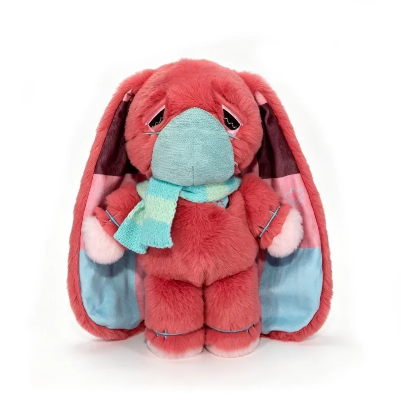 Plushie Dreadfuls Rabbit Stuffed Plush Toy With Scarf Face Cover Soft Fluffy Plush Doll Home Decoration Holiday Gift For Adults