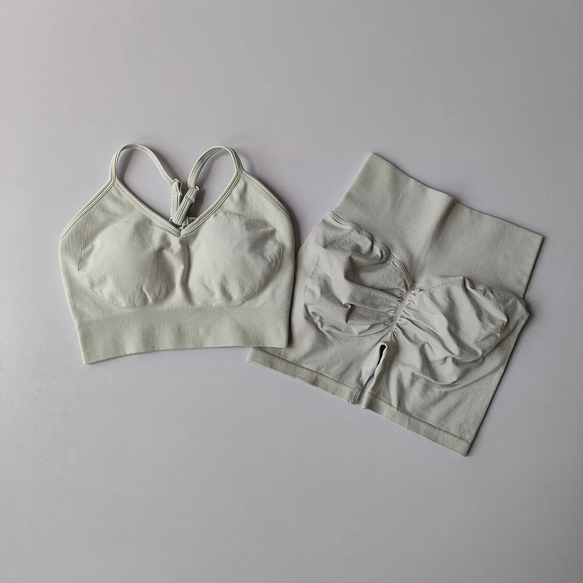 

New Professional Three-point Yoga Suit for Women Quick Dry Suspender Sports Bra High Waist Hip Lifting Fitness Shorts Summer Set