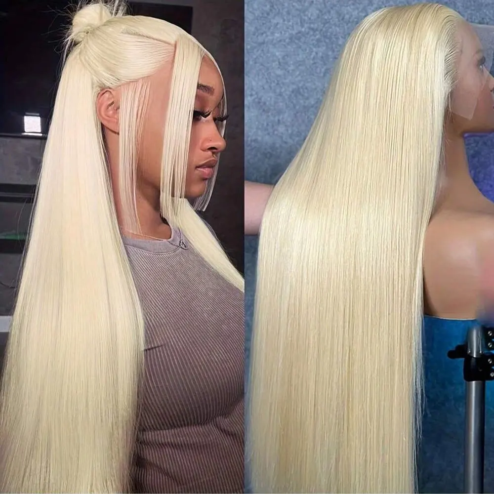 

Honey Blonde Lace Front Wig Human Hair 613 Hd Lace Frontal Wig 200% Density 13x4 Bone Straight Human Hair Wigs For Women