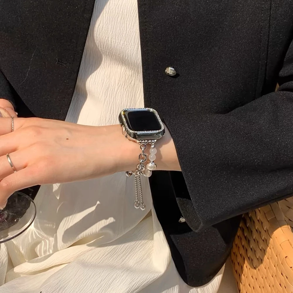 elastic force Strap for Apple Watch link Band Bracelet 11 10 9 8 41/45mm SE 7 6 5 4 Correa For iWatch 40/44mm Ultra 38/42