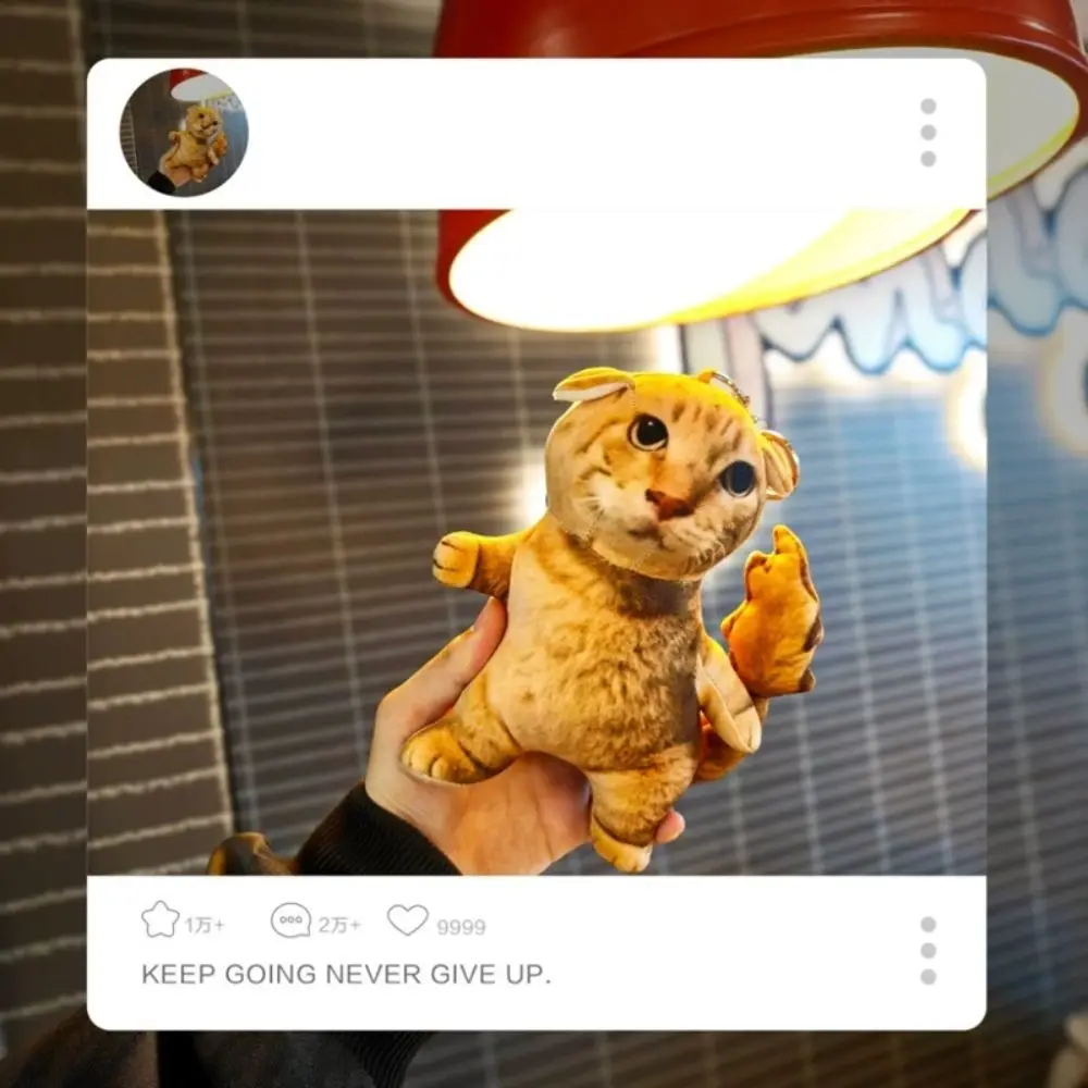 3D Printing Cat Pendant Doll Stuffed Animal Abstract Doll Cats Pillow Toy Simulation Cute Cartoon Cat Sofa Cushion Kids Toy