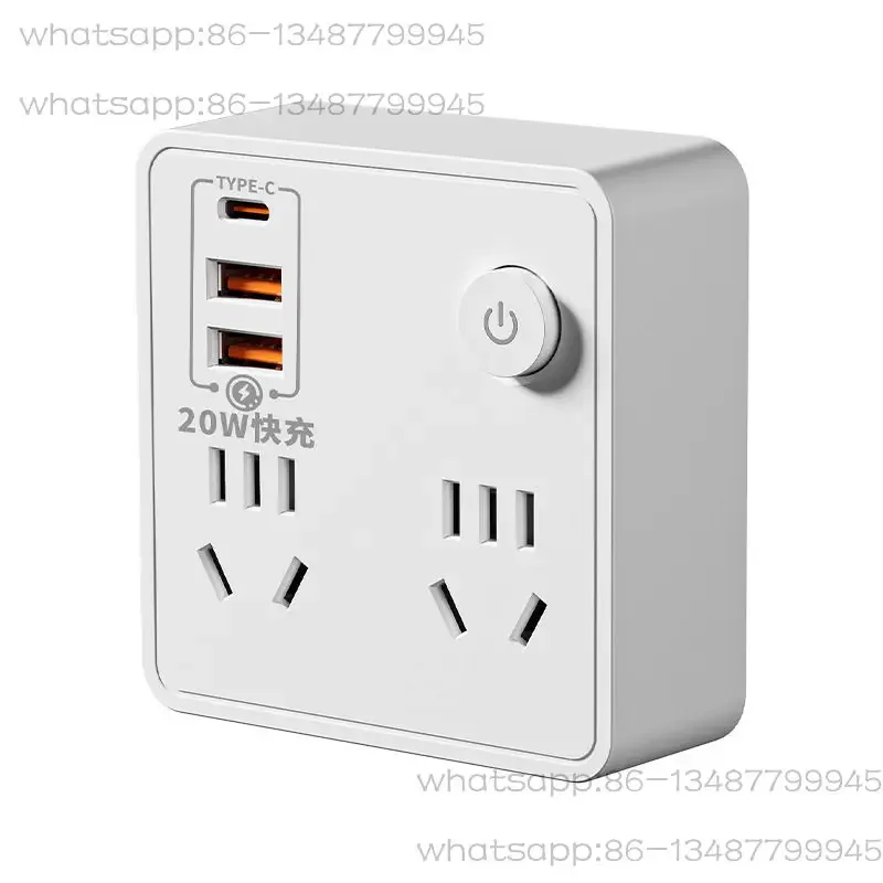 Type 86 converter socket multi-function USB fast charging night light conversion plug row plug board