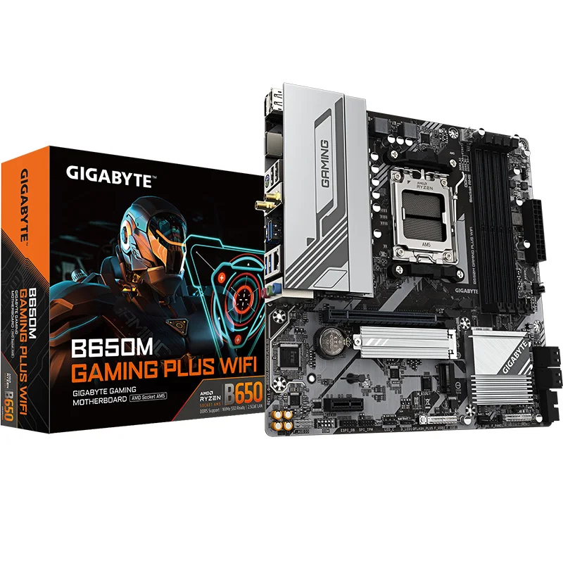 GIGABYTE B650M GAMING Plus WIFI Motherboard 5+2+2 Power Supply 4xSMD For AMD EXPO™and Intel® XMP Ram Micro-ATX AMD B650 DDR5 kit