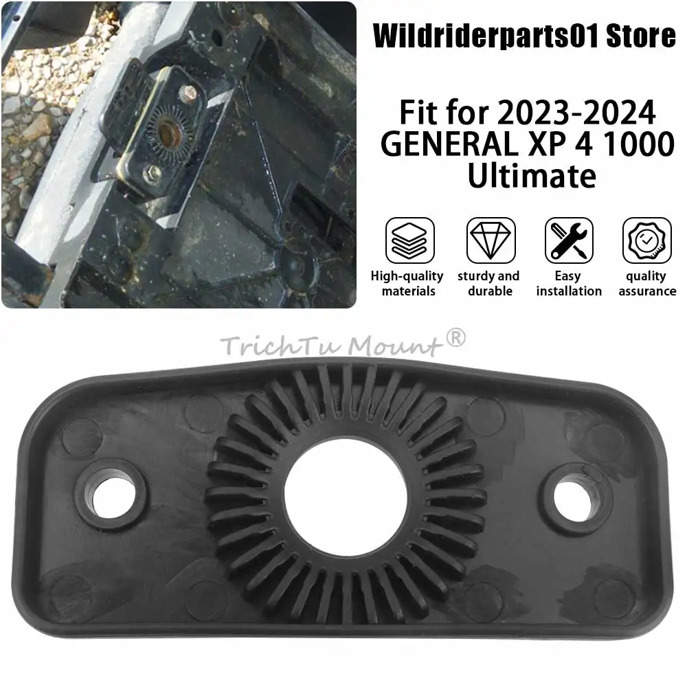 

1PCS Cover Plate Latch Gloss Black Plastic Fit For Polaris 2019 Polaris GENERAL 4 1000 EPS Ride Command Edition #5450510-070