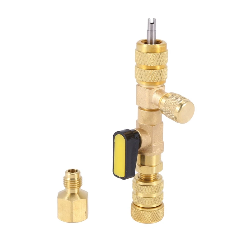 2X Valve Core Remover & Installer With Dual Size SAE 1/4 & 5/16 Port For R22 R410A HVAC System