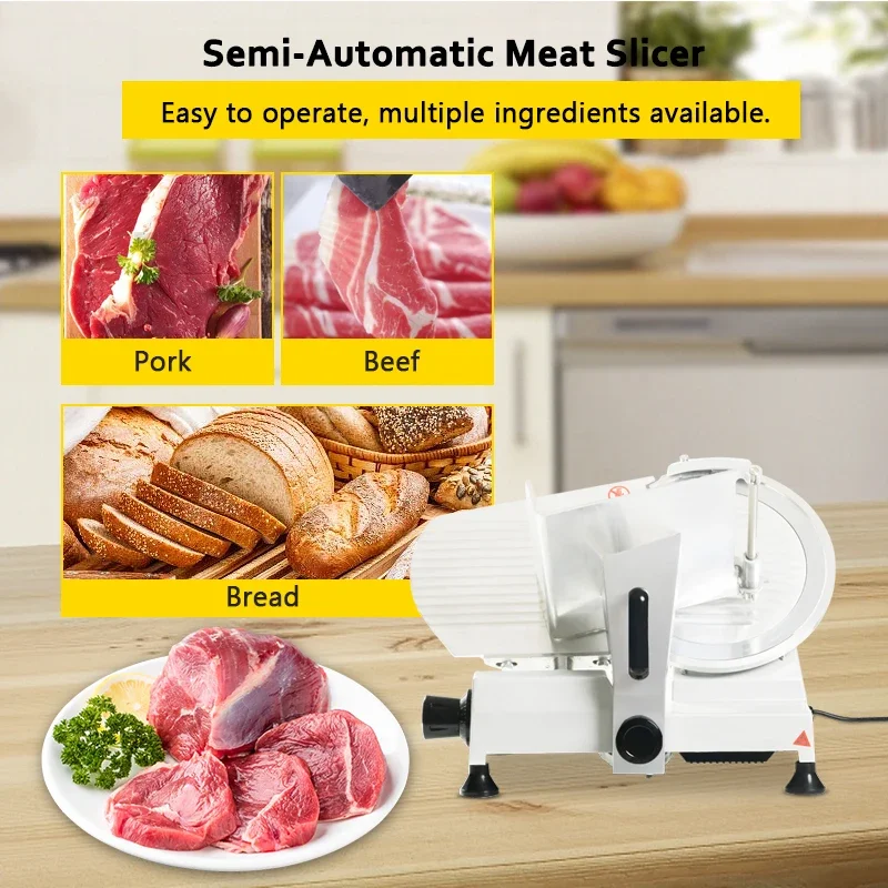 Stainless Steel Beef Fish Strip Cutter 220V Fresh Meat Slicer for Home Use New Used Motor Available Home Restaurant Industries