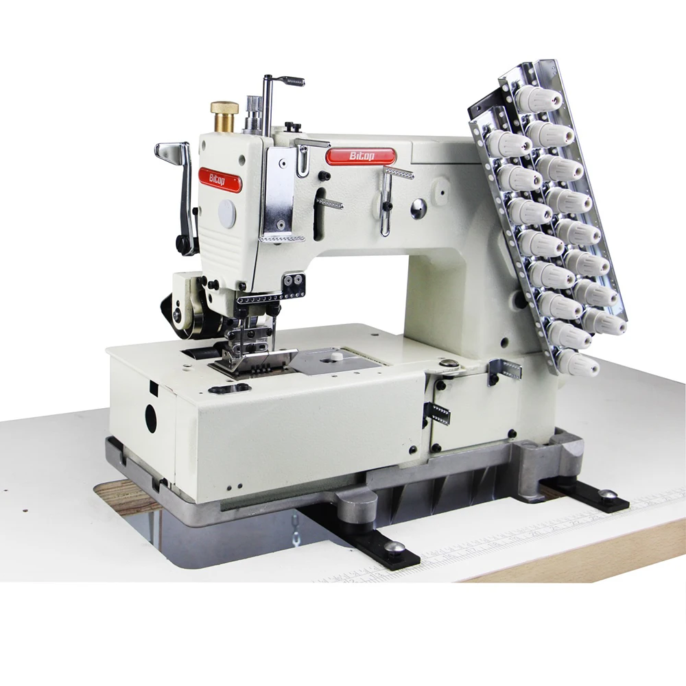 Multi Needle Waistband Flat Bed Chain Stich Sewing Machine Industrial