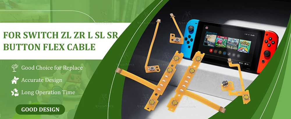 Schalter/Schalter OLED Joy Con SL SR ZL ZR L Flexkabel Premium Fix Kit Joycon Button Flachbandkabel Langlebige Ersatz-Reparaturteile – Detail 1