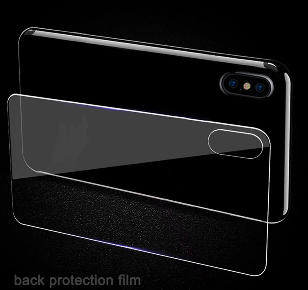 2 Pieces Tempered Glass Transparent Back Film Screen Protector Suitable For iPhone 12 13 14 Plus 15 Pro Max