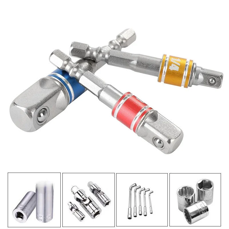 Hexagonal Handle Rotating Square Head Sleeve Connecting Rod Small 3/8 Air Batch Electric Sleeve Connecting Conversion Rod