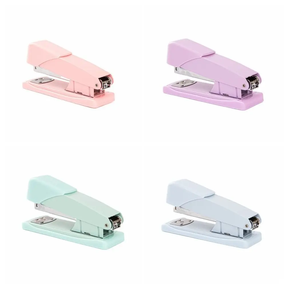 Macaron Color Labor-Saving Stapler Large Size Multi-function Paper Stapling Machine Simple Portable School Supplies