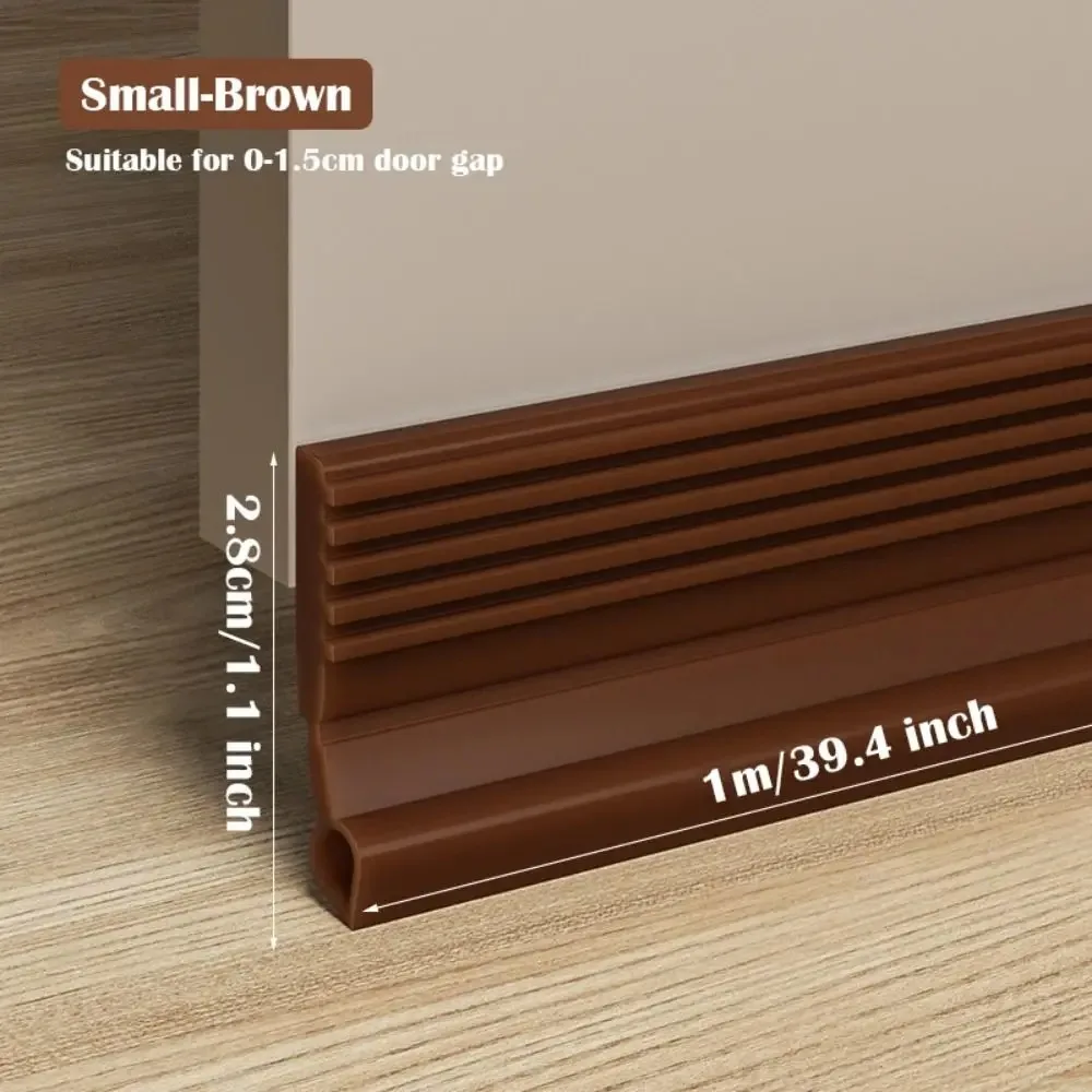 1 قطعة 1 متر/39.37 بوصة عازلة للصوت الباب السفلي ختم الشريط منع الحشرات البلاستيكية مسودة الباب سدادة 100 سنتيمتر مشروع المنزل استبعاد Bedro #2