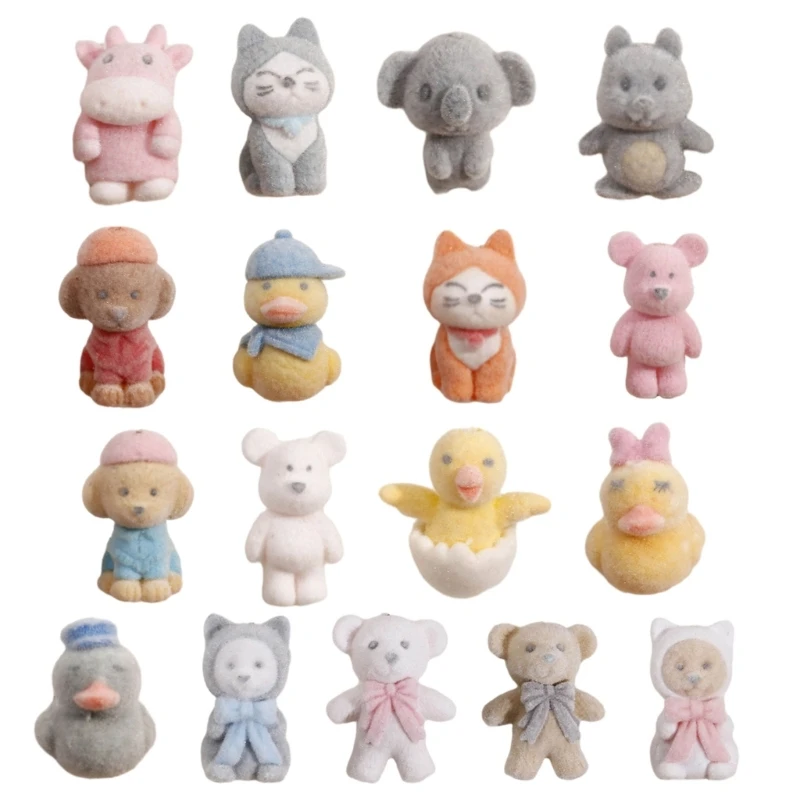 2023 New Lovely Mini Bear Pendant Plush Key Chain Backpack Decors Handbag Accessory