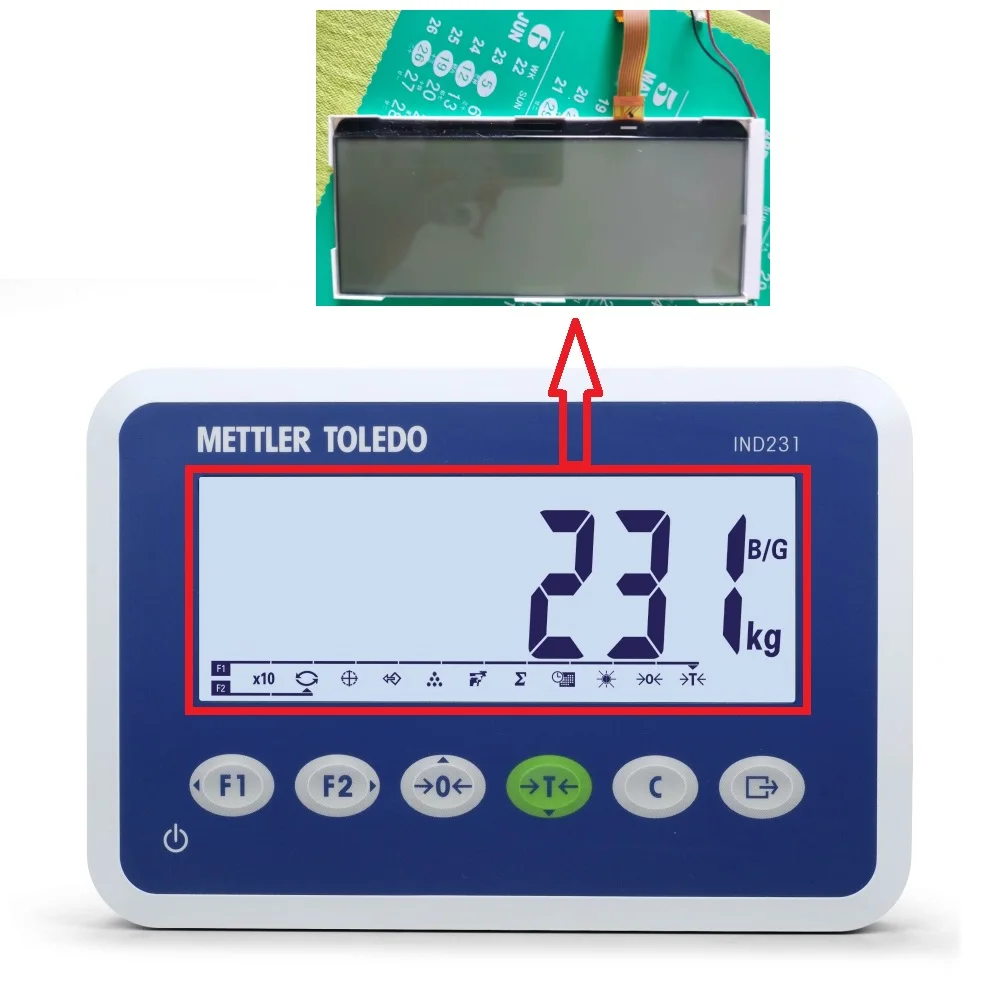

LCD Matrix For Mettler Toledo IND231 Display Screen Repair